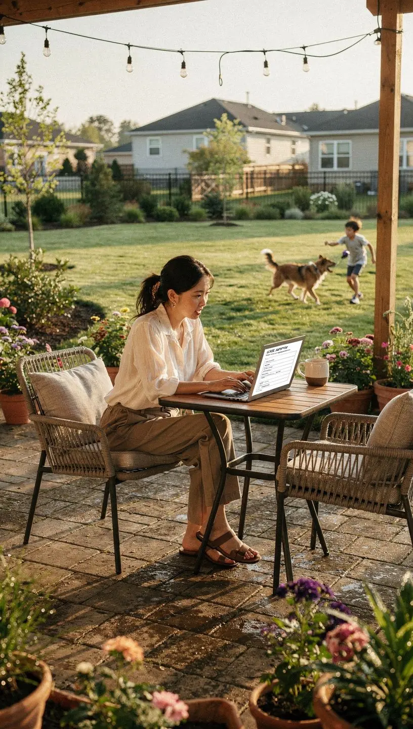 Скриншот платформы поиска аренды с доступом к виртуальным турам и заявкам.